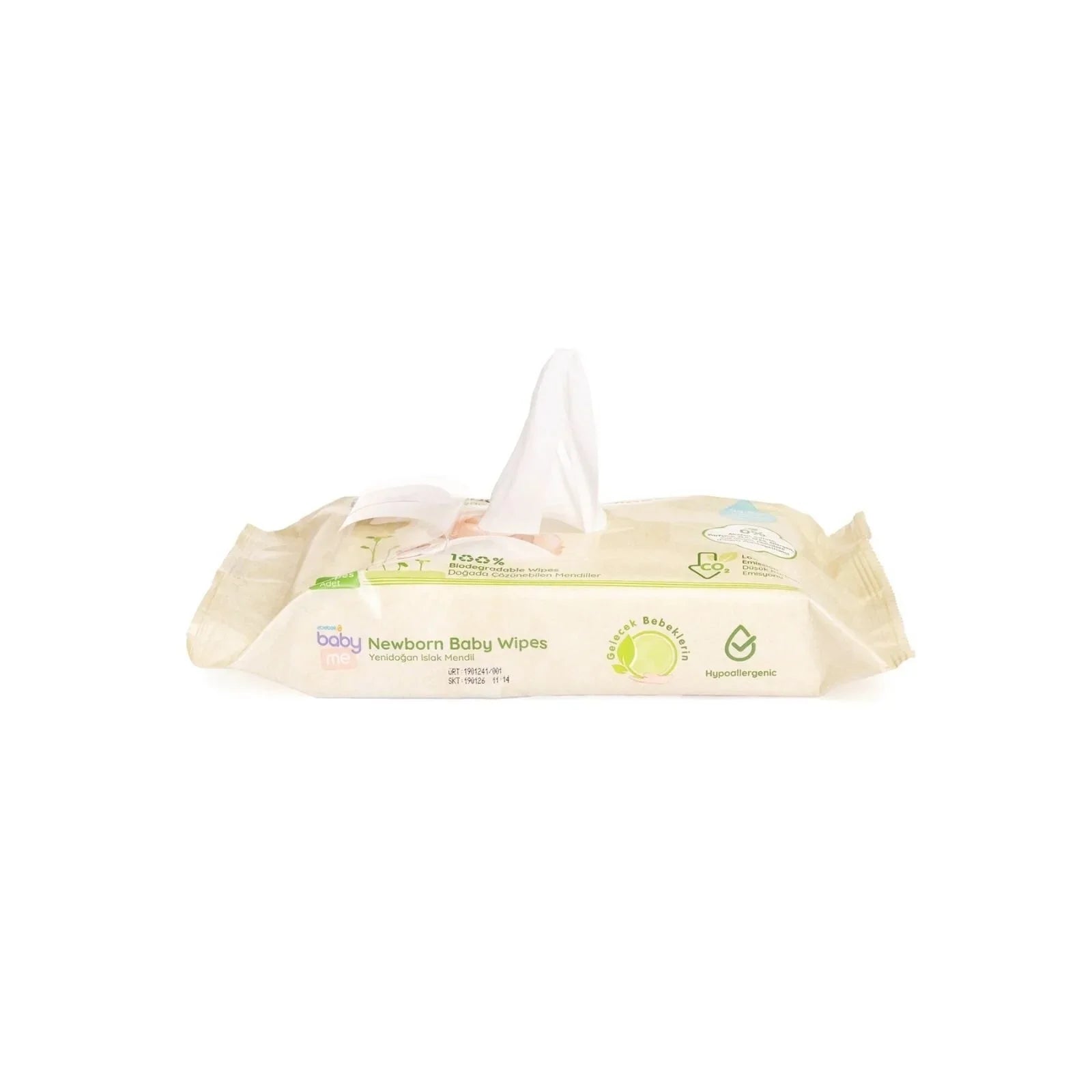 baby me Newborn Baby Biodegradable Wipes 3x40 pcs