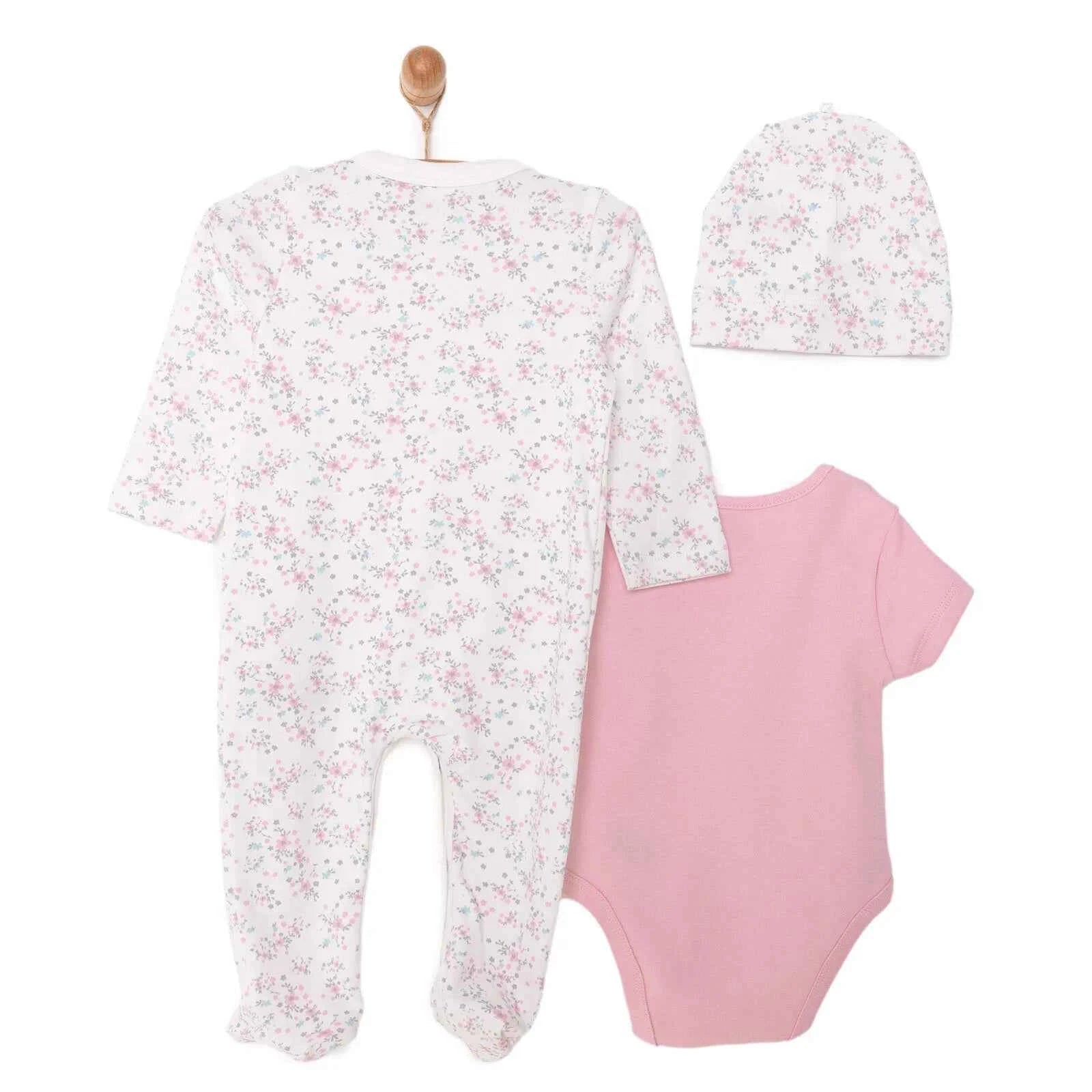 HelloBaby Girl Jumpsuit-Top-Hat - Ecru