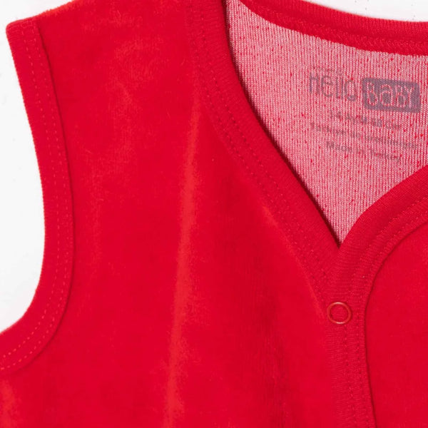HelloBaby My First Christmas Unisex Newborn Vest - Red