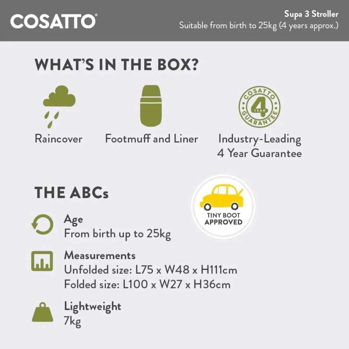 Cosatto Supa 3 Stroller - Pretty Flamingo