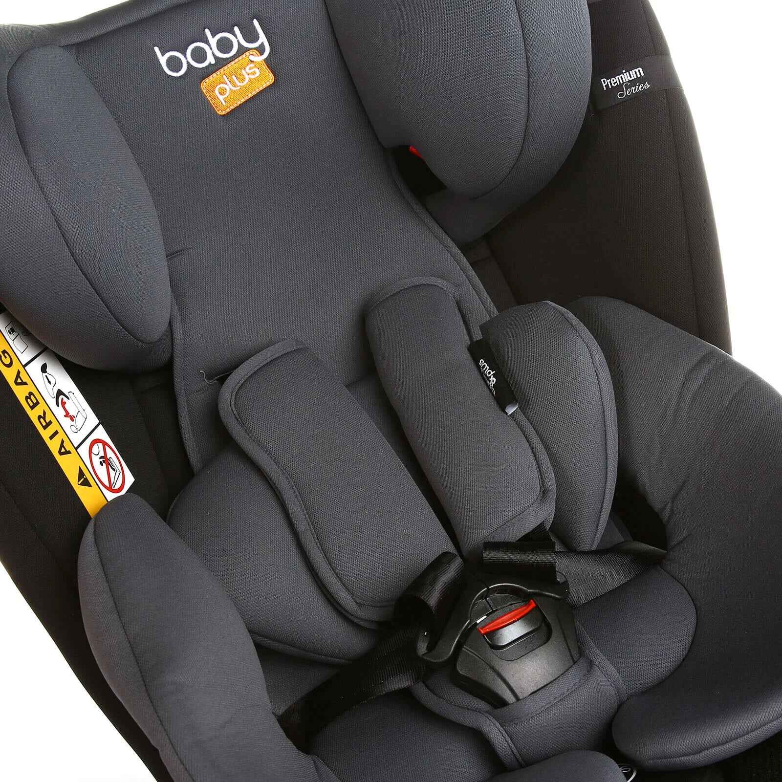 baby plus Orbitfix Group 0+/1/2/3 (Birth to 12 Years) Car Seat - Black Grey