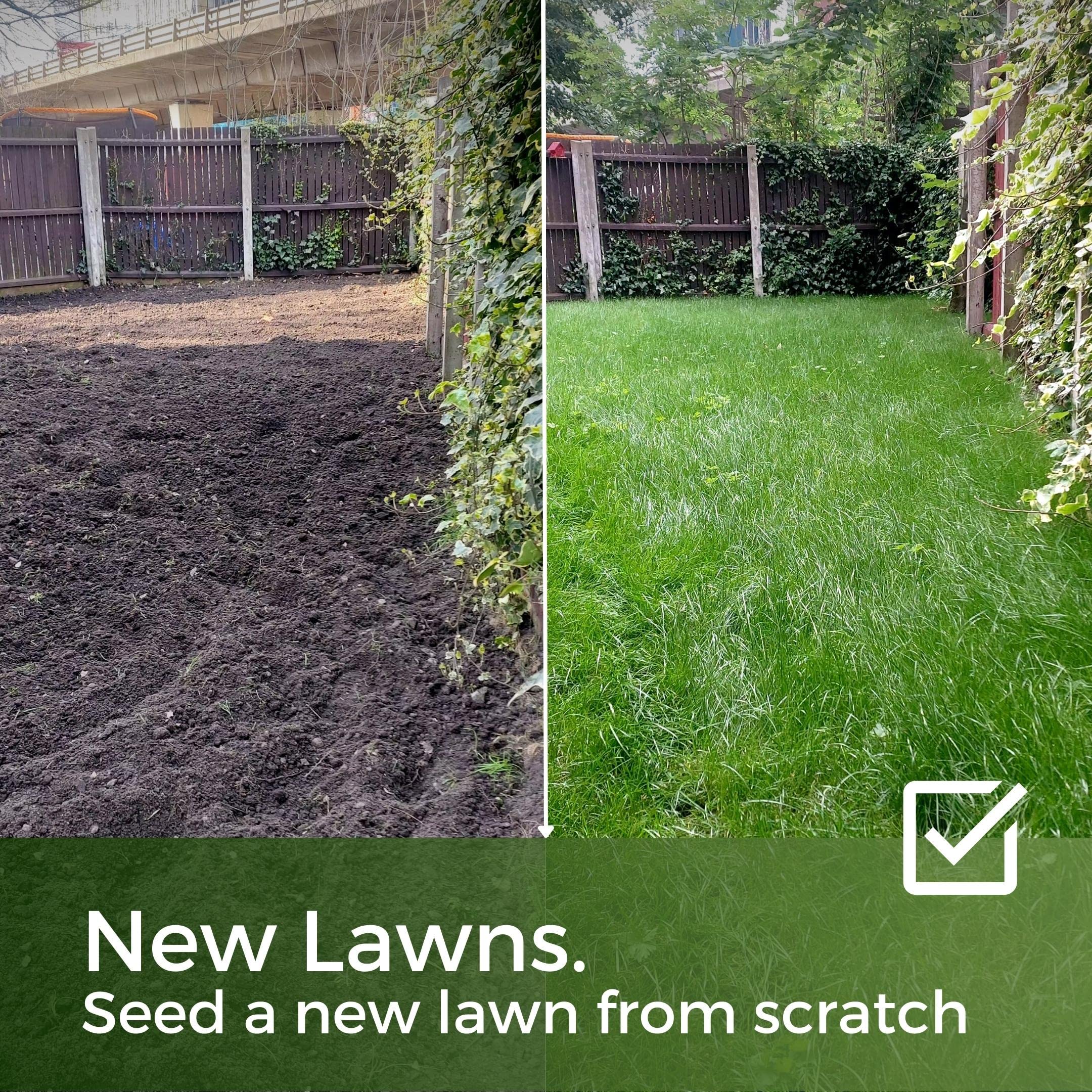 Fast Growing Grass Seed UK - Repair Lawns and Patches Quick - Pet Friendly & Hardwearing - 10kg - Garden Lawncare Guy