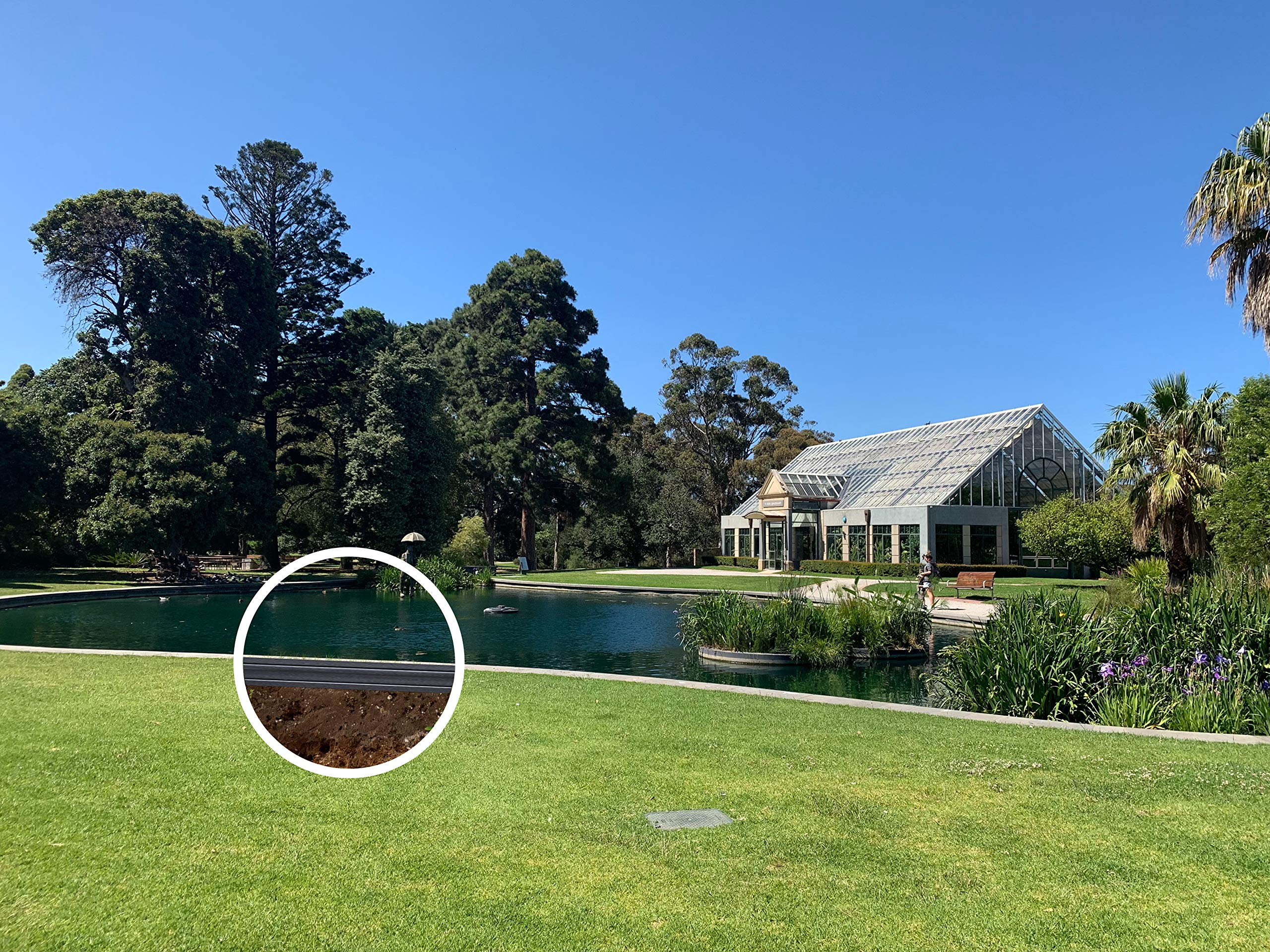 Replast - Plastic lawn edging 12 m - lawn edging - garden (125 mm/4 mm)