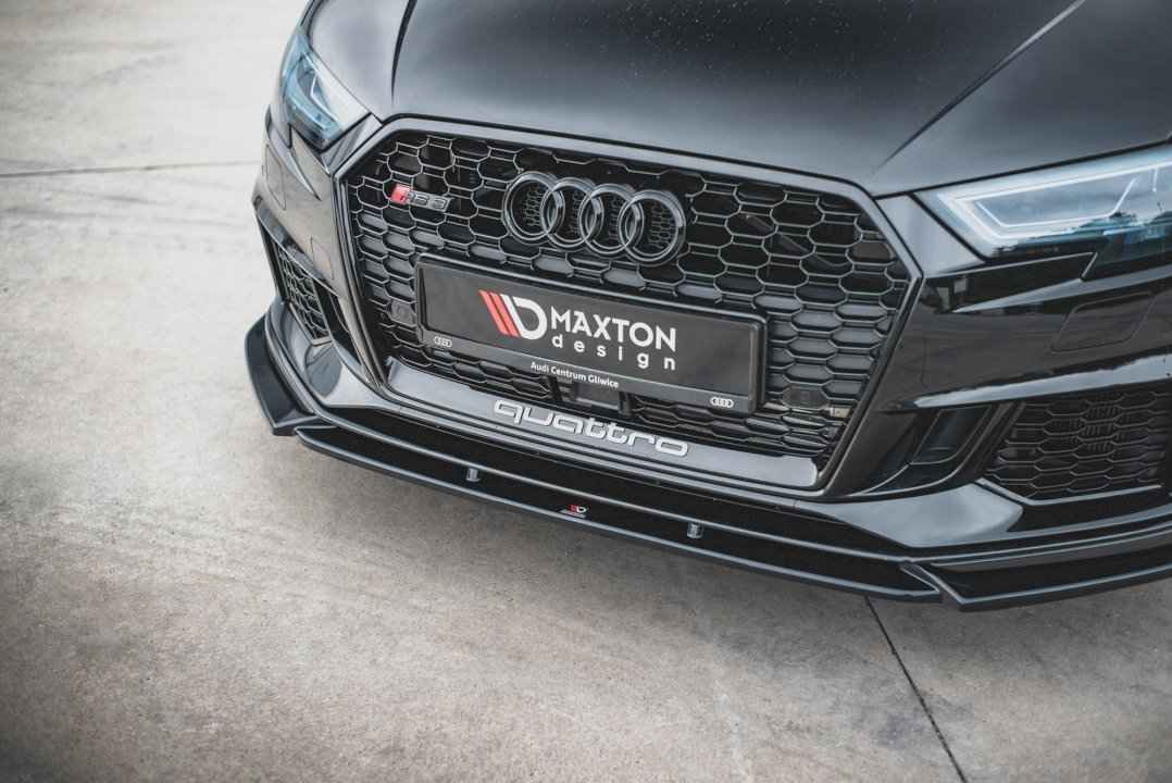 Maxton Design - FRONT SPLITTER V.4 AUDI (RS3 8V FACELIFT (2017-UP)
