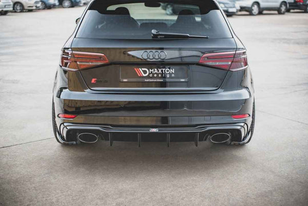 Maxton Design - REAR SIDE SPLITTERS V.2 AUDI RS3 8V SPORTBACK FACELIFT (2019-UP)