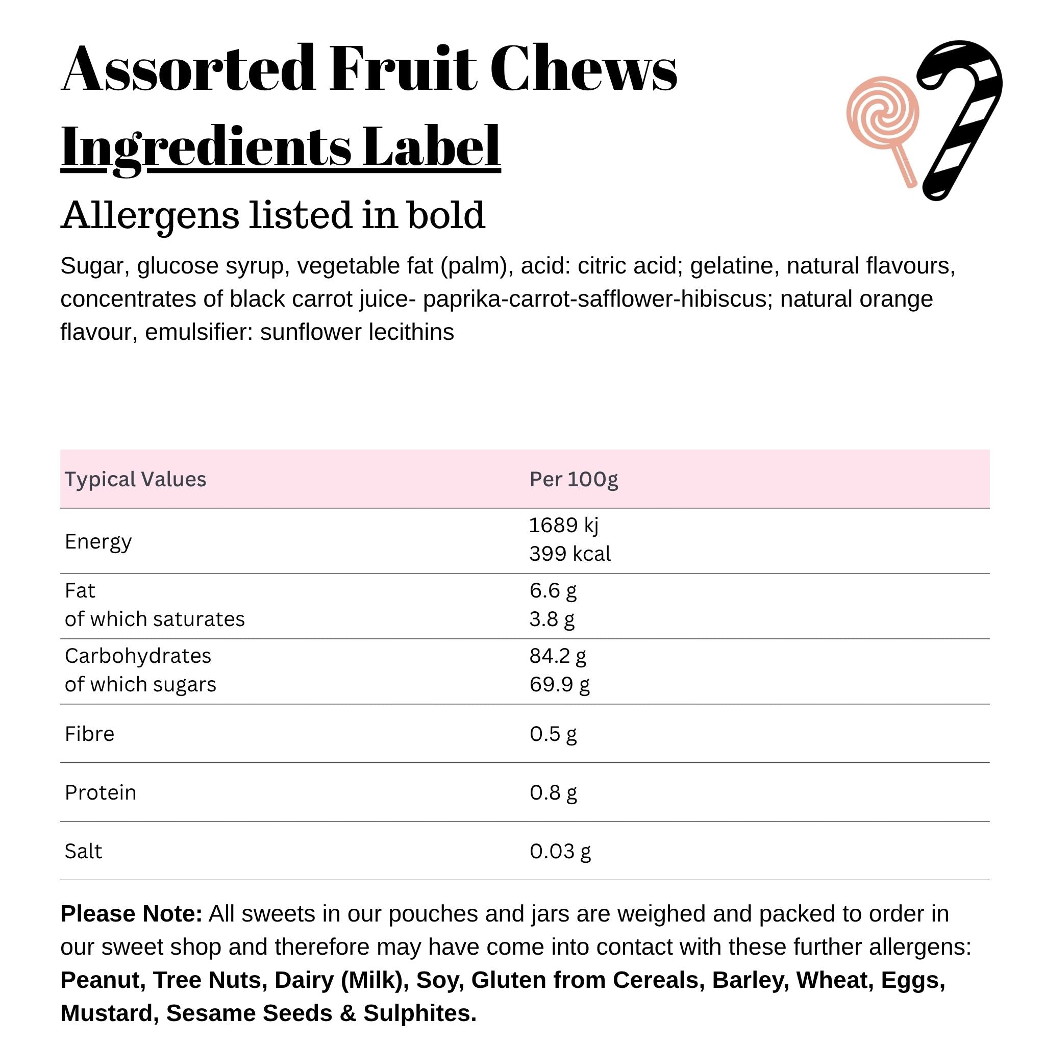 Assorted Fruit Chews