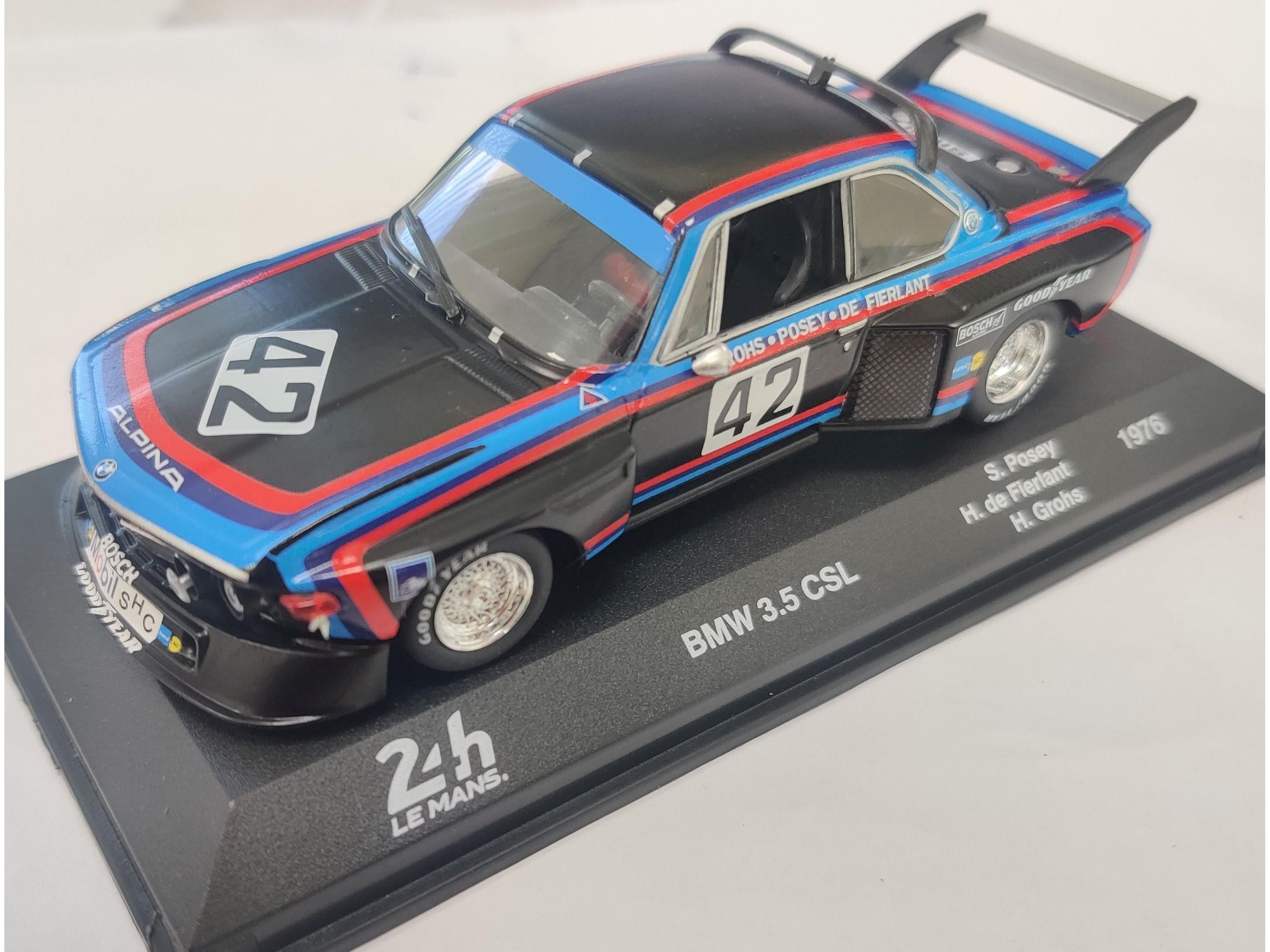 BMW 3.5 CSL #42 Grohs Posey Hughes de Fierlandt 10th Le Mans 24H 1976 1:43 Scale Diecast Model Car