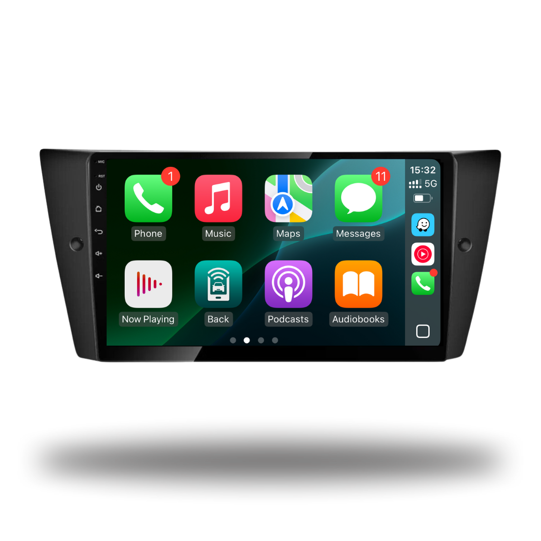 BMW 3 Series E90 E91 E92 E93 Apple Carplay / Android Auto 9" Stereo Upgrade (2005-2012)