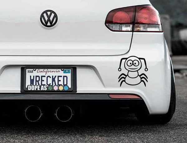 Funny Cartoon Insect Bumper Car Sticker