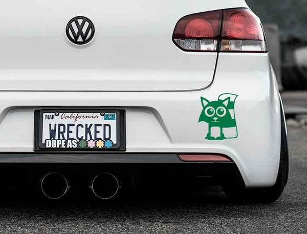 Adorable Raccoon Bumper Car Sticker