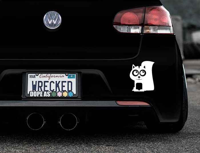 Adorable Skunk Bumper Car Sticker
