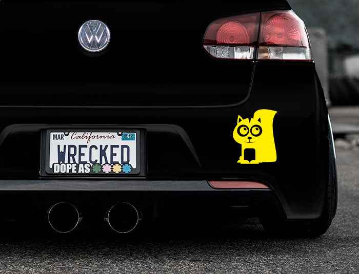 Adorable Skunk Bumper Car Sticker