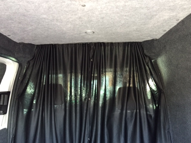 For Ford Freda Cab Divider Curtain Kit with Rail Premium Quality - Van-X