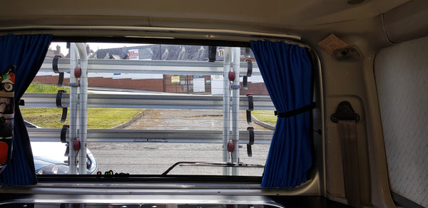 For VW T6 Transporter Premium 1 x Tailgate Window Curtain Van-X