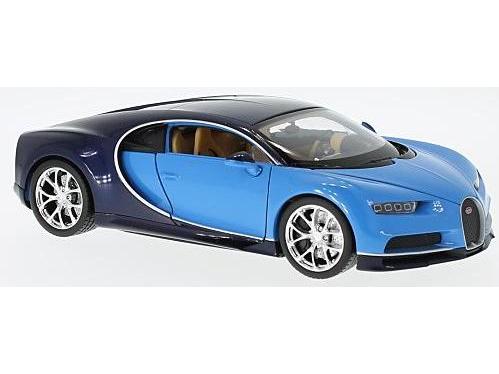 Bugatti Chiron 2016 Blue 1:24 Scale Welly Diecast Model