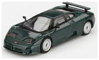Bugatti EB110 GT Verde Scuro (LHD) (Blister Packaging) 1:64 Scale MINI GT Diecast Model