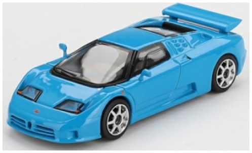 Bugatti EB110 Super Sport Blu Bugatti (LHD) 1:64 Scale MINI GT Diecast Model