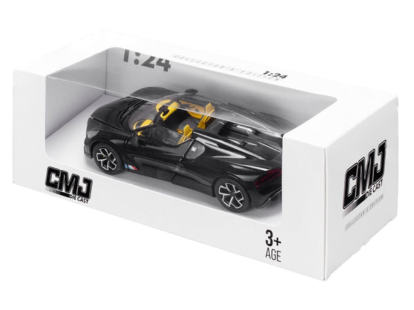 Bugatti Mistral Black 1:24 Scale CMJ - Jian Feng Juan Toys Diecast Model