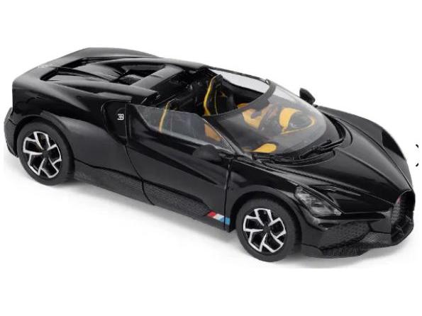 Bugatti Mistral Black 1:24 Scale CMJ - Jian Feng Juan Toys Diecast Model