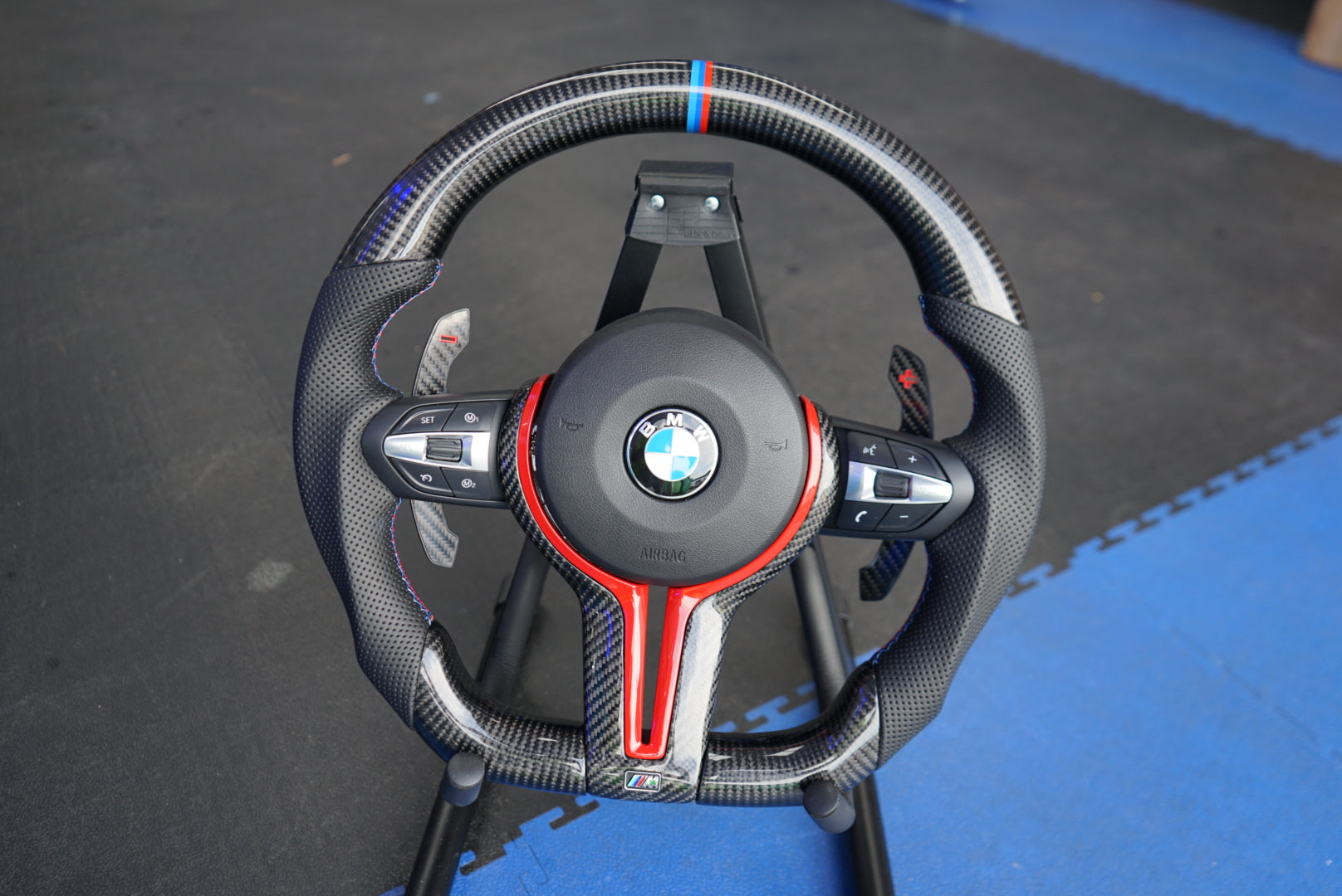 BMW 1, 2, 3, 4, 5 Series Custom Steering Wheel (IN STOCK - SWBMWF11)