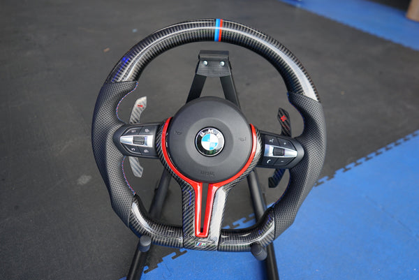 BMW 1, 2, 3, 4, 5 Series Custom Steering Wheel (IN STOCK - SWBMWF11)
