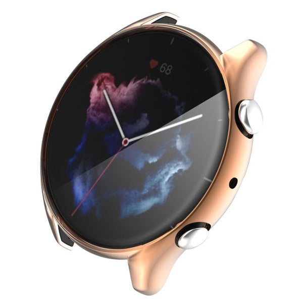 For Amazfit GTR 3 / GTR 3 Pro Full Coverage TPU Electroplating Watch Case