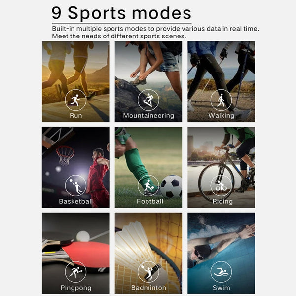 Q10 Fashion Smart Sports Watch, 1.3 inch TFT Screen, IP67 Waterproof, Support Heart Rate / Blood Pressure Monitoring / Sleep Monitoring / Sedentary Reminder