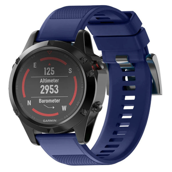Quick Removable Silicone Watch Band for Fenix 5X 26mm