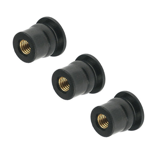 20 in 1 M6 Universal Motorcycle Windshield Brass Nuts, M6