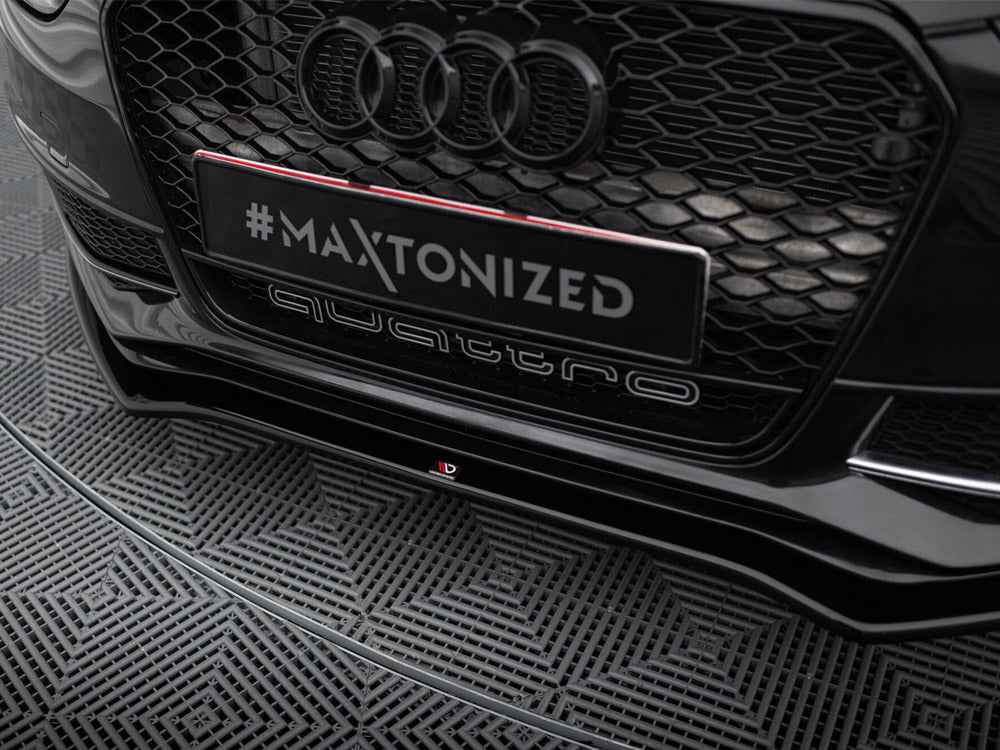 Maxton Design - FRONT SPLITTER V.2 AUDI S4 / A4 S-LINE B8 FL