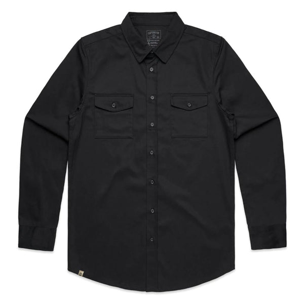 Captain Fin Co - Military Shirt - Black