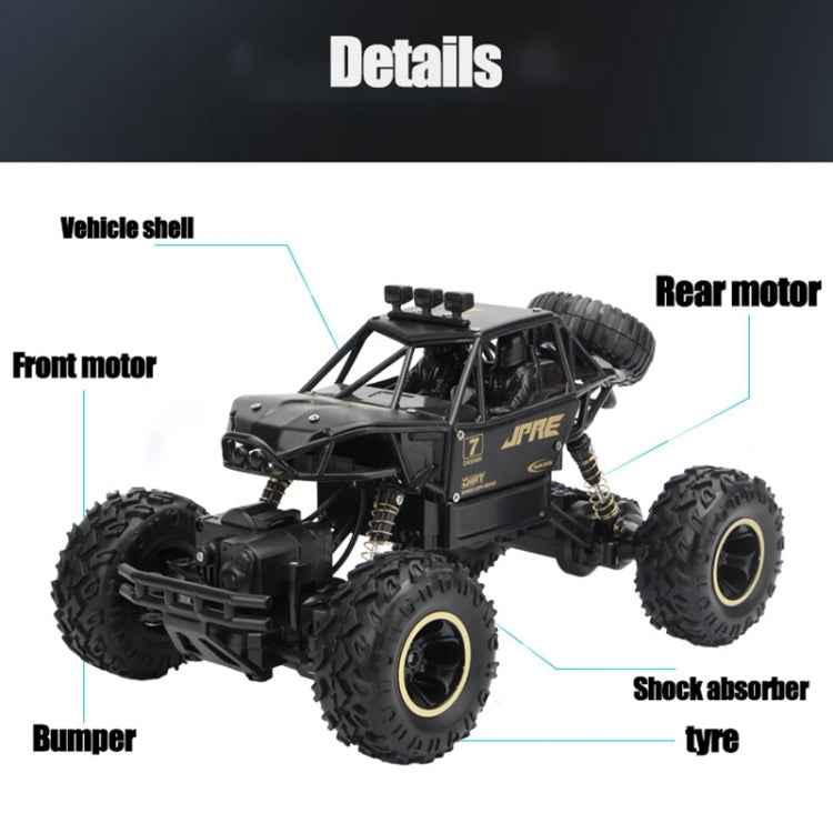 2.4GHz 4WD Double Motors Off-Road Climbing Car Remote Control Vehicle, Model:6266, 6266 (Green), 6266 (Red)