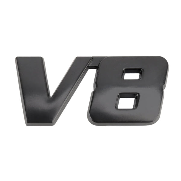 V8 Connect Shape Car Metal Body Decorative Sticker, Size : L