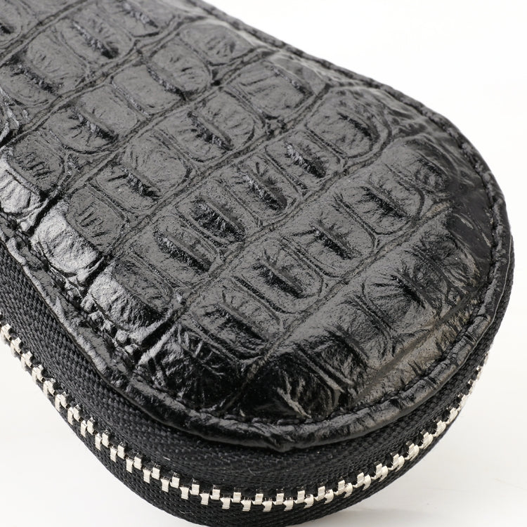 Universal Leather Crocodile Texture Waist Hanging Zipper Wallets Key Holder Bag (No Include Key)
