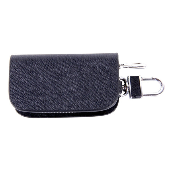 Universal Leather Denim Texture Waist Hanging Zipper Wallets Key Holder Bag (No Include Key)