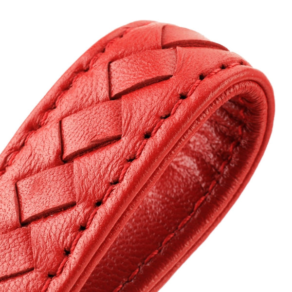 Car Metal + Braided Leather Key Ring Keychain