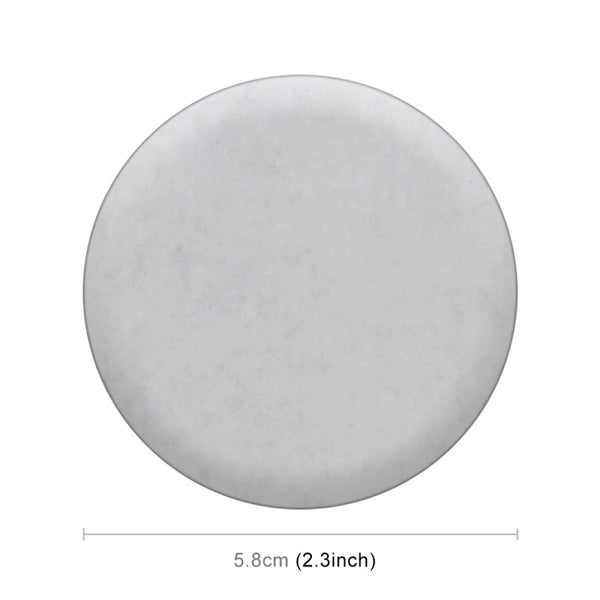 4 PCS Car-Styling Silver Leaves Pattern Metal Wheel Hub Decorative Sticker, Diameter: 5.8cm