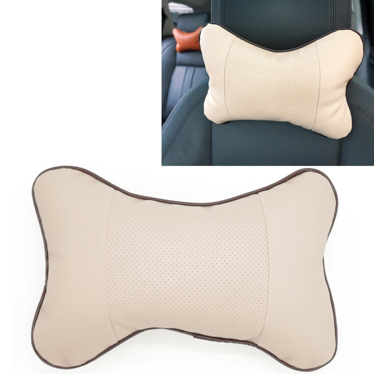 Four Seasons Breathable Leather Surface Car Neck Pillow Head Pillow