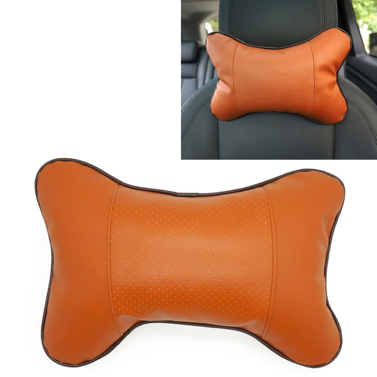 Four Seasons Breathable Leather Surface Car Neck Pillow Head Pillow