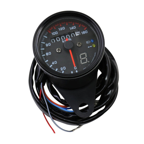 3 in 1 Universal Waterproof Motorcycle LED Backlight Odometer Speedometer Gearmeter, DC 12V