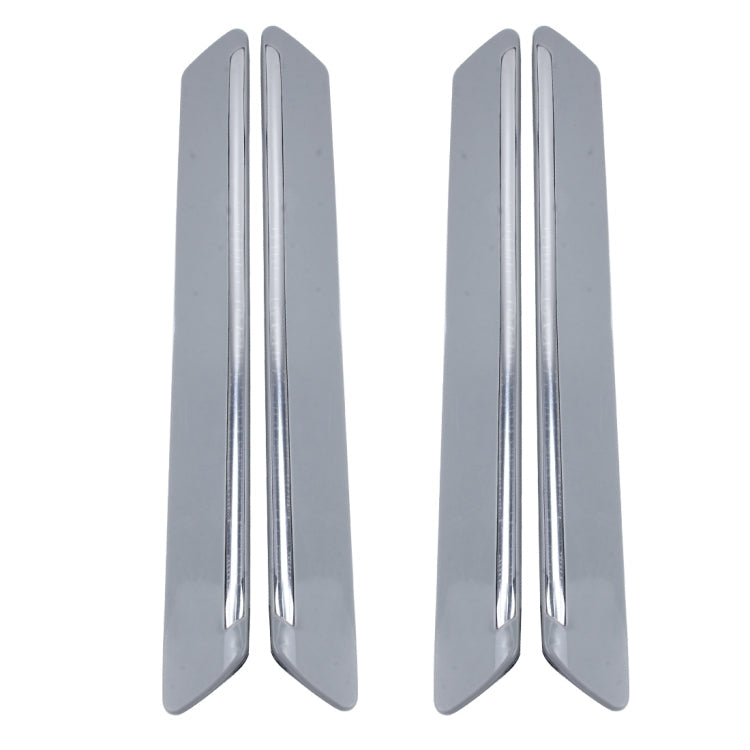 4 PCS Universal Car Auto Plastic Wrap Rubber Front Rear Body Bumper Guard Protector Strip Sticker