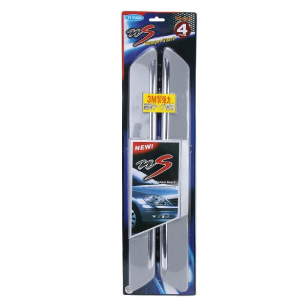 4 PCS Universal Car Auto Plastic Wrap Rubber Front Rear Body Bumper Guard Protector Strip Sticker