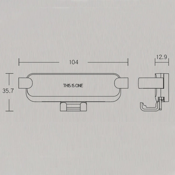 HAMTOD Pro Car Gravity Invisible Telescopic Mobile Phone Mount Holder