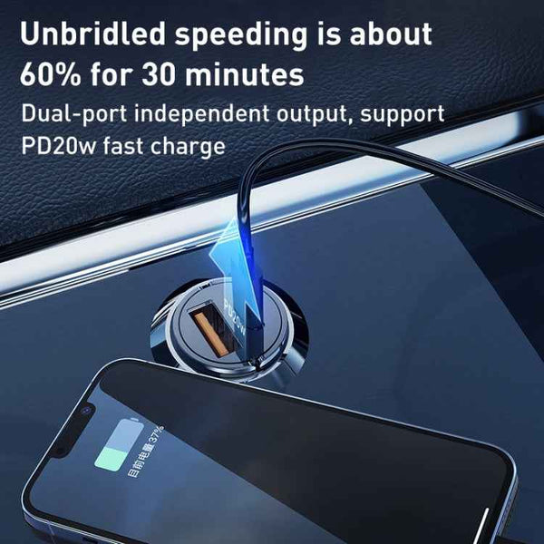 WK WP-C38 Mini PD20W USB  Type-C Car Charger