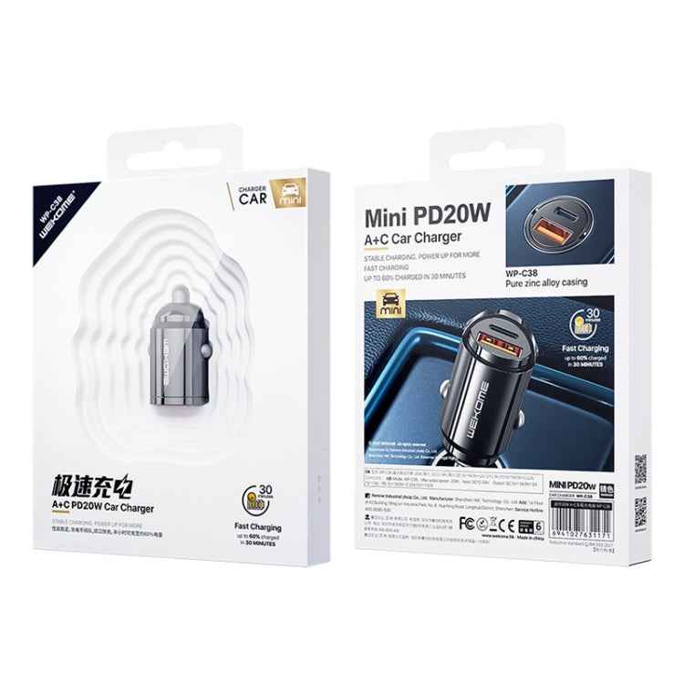 WK WP-C38 Mini PD20W USB  Type-C Car Charger