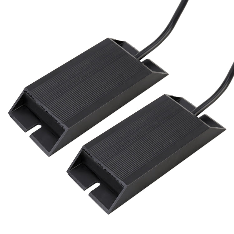 2 PCS 1156 / BAU15S DC12V 50W 6 Ohms Turn Signal / Reversing Light / Brake Light Split Dual Resistance Decoder