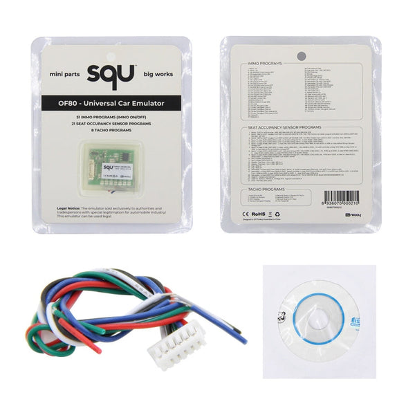 SQU OF80 Universal Car Emulator Signal Reset Immo / Tacho Programs Place ESL Diagnostic Seat Occupancy Sensor Tool