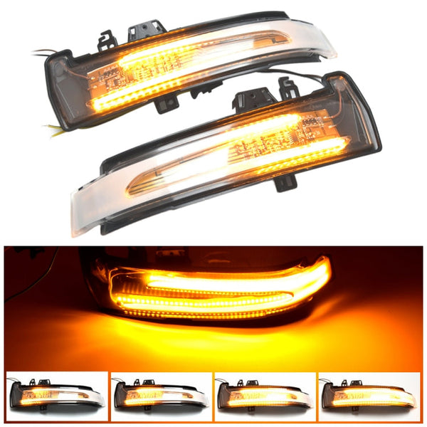 1 Pair For Mercedes-Benz A Class W176 2013-2017 Car Dynamic LED Turn Signal Light Rearview Mirror Flasher Water Blinker