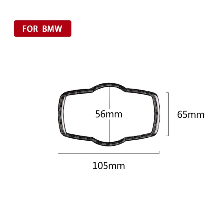 Carbon Fiber Car Headlight Switch Decorative Sticker for BMW E90 / E92 / E93 2005-2012 / 320i / 325i, Thin Version