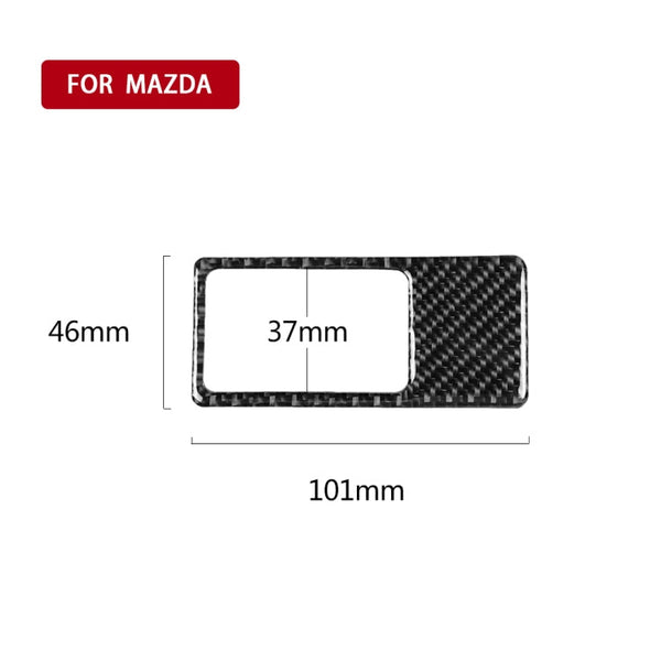 Car Carbon Fiber Headlight Panel Decorative Sticker for Mazda CX-5 2017-2018, Right Drive